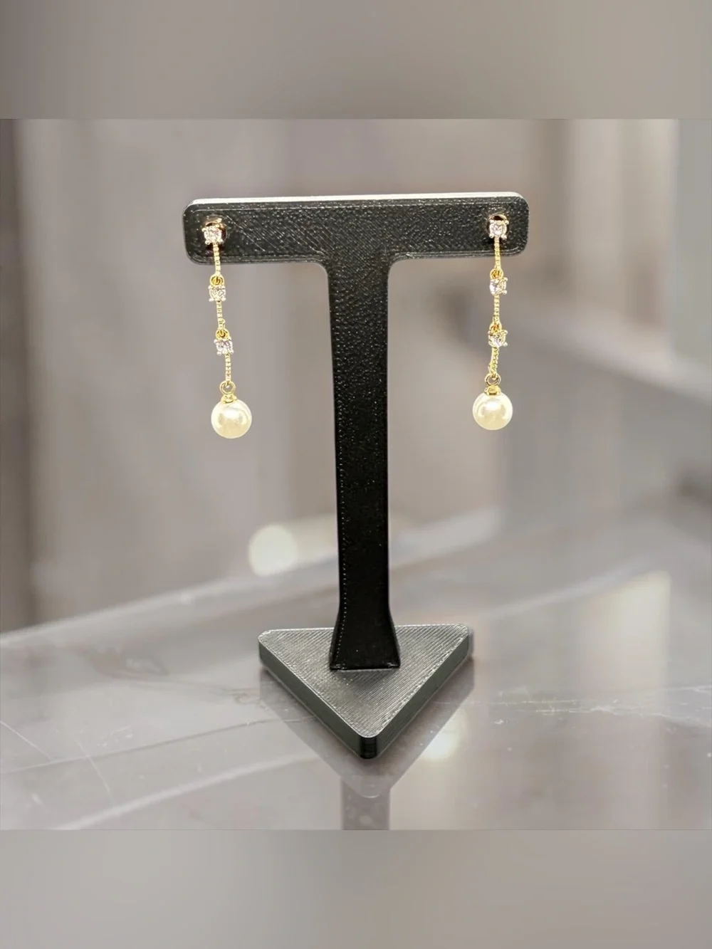 🏷️‼️5/$25🏷️‼️💛Faux Pearl & Rhinestone Drop Dangle Earrings/NWOT